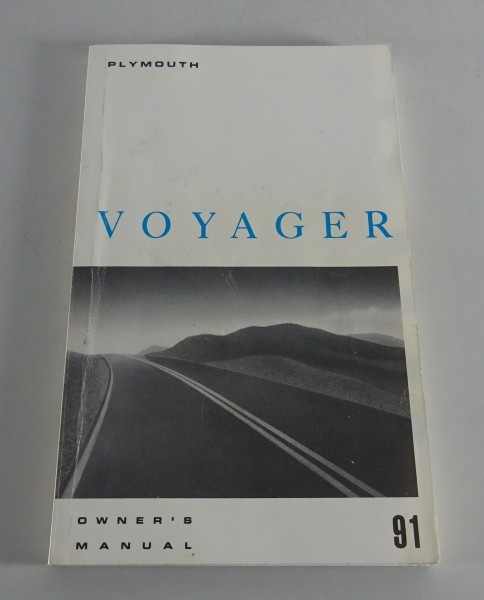 Owner´s Manual / Handbook Plymouth Voyager Stand 1991