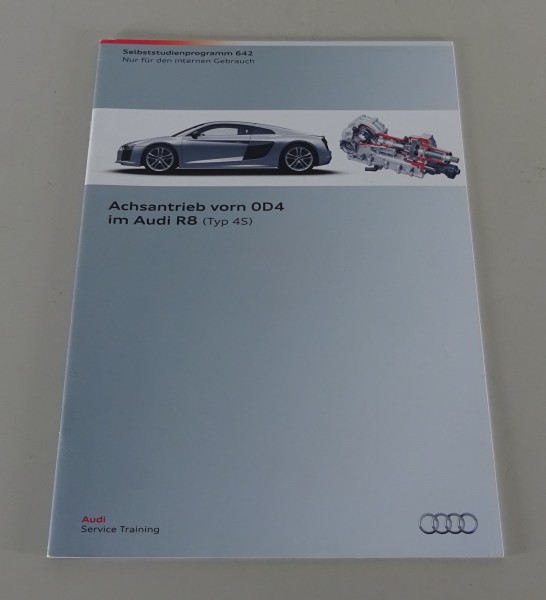 SSP 642 Audi Selbststudienprogramm Service Training Audi R8 Typ 4S Achsantrieb