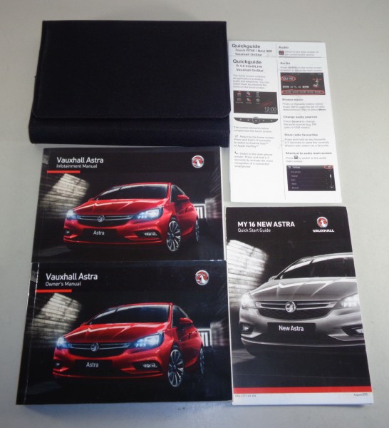Owner's Manual + Wallet Opel / Vauxhall Astra J from 2015