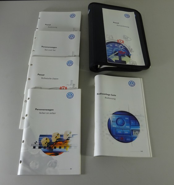 Bordmappe + Betriebsanleitung VW Passat B5 Stand 1998