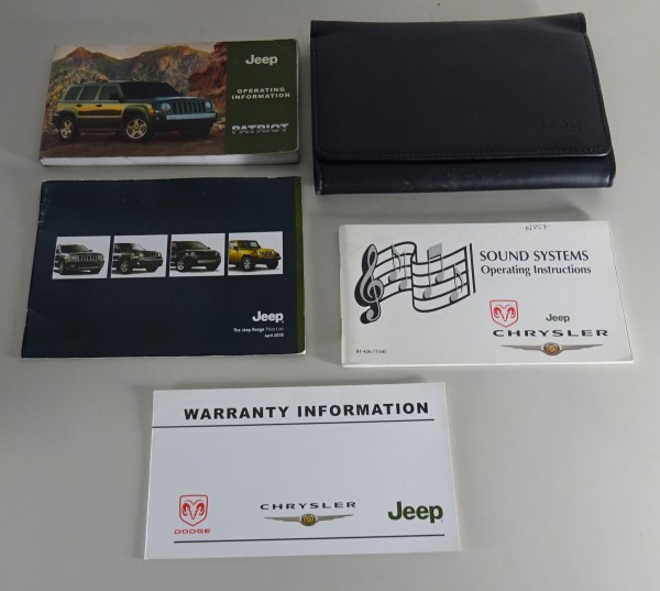 Owner's Manual / Handbook + Wallet Jeep Patriot Crossover-SUV from 2007