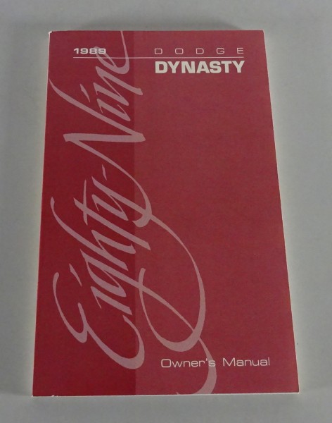 Owner´s Manual / Handbook Dodge Dynasty Stand 1989