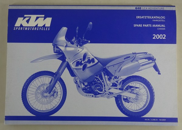 Teilekatalog KTM Fahrgestell 640 LC4 Adventure Modelljahr 2002