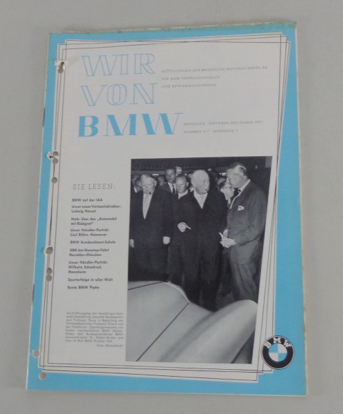 Magazin "Wir von BMW" Ausgabe Nr. 6/7 Jahrgang 1957