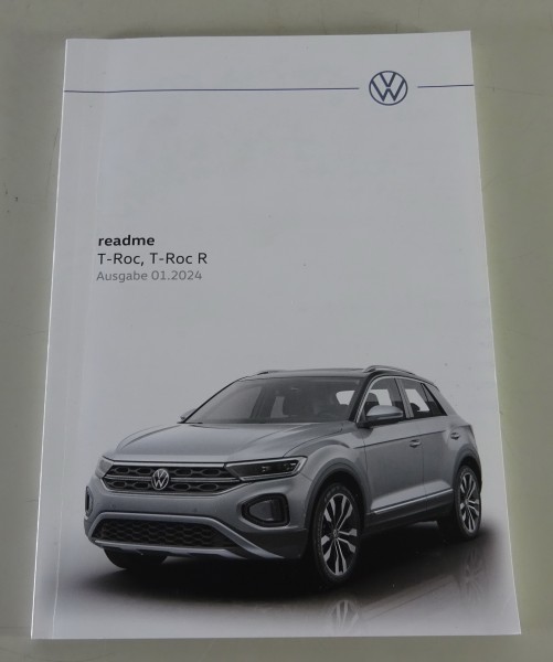 Kurzanleitung / Handbuch / readme VW T-Roc / T-Roc R Stand 01/2024