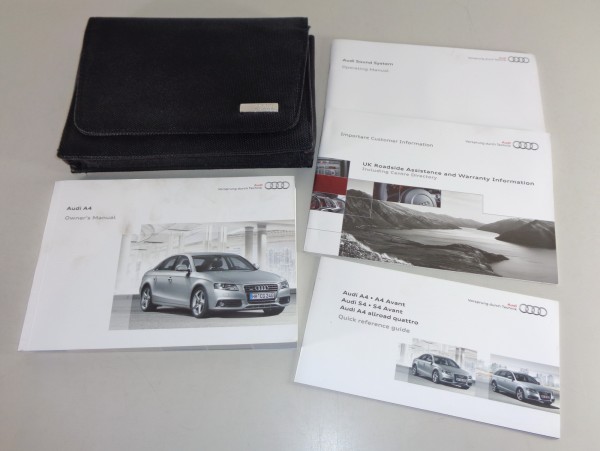 Owner's Manual + Wallet Audi A4 / quattro B8 from 11/2009