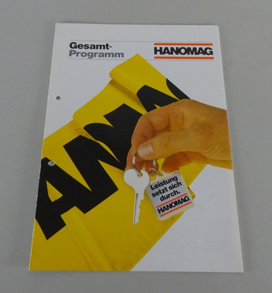 Prospekt / Broschüre Hanomag Gesamt-Programm Stand 03/1987