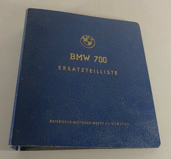 Teilekatalog BMW 700 Coupé & Limousine Stand 10/1959