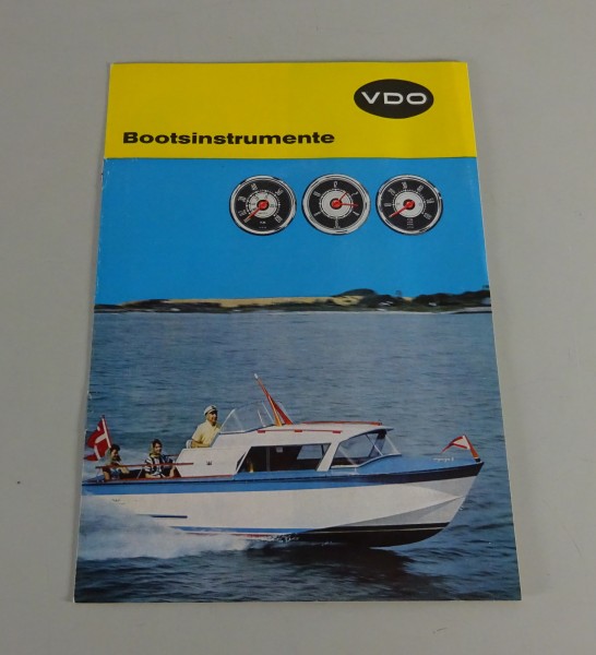 Prospekt / Broschüre VDO Bootsinstrumente Stand ca. 60er Jahre