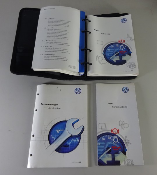 Bordmappe + Betriebsanleitung VW Lupo Ausgabe 6/1998