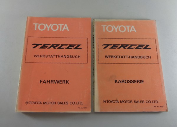 Werkstatthandbuch Toyota Tercel Fahrwerk + Karosserie / 2 Bände, Stand 1981/1989