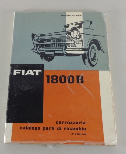 Teilekatalog Fiat 1800 B Karosserie von 10/1963