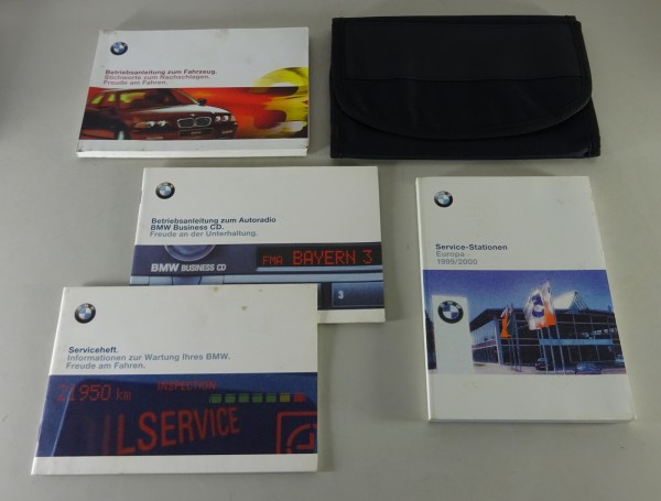 Bordmappe + Betriebsanleitung BMW 3er E46 316 318 323 328i 320i + d von 11/1998