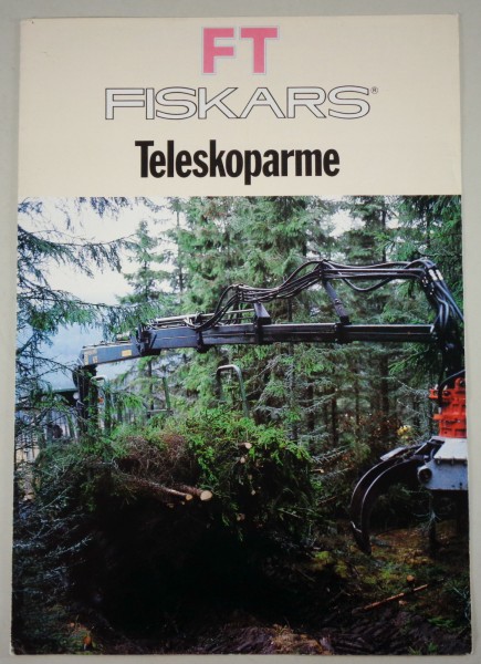 Prospekt / Broschüre Fiskars Teleskoparme FT 525 / FT 715 Stand 12/1982