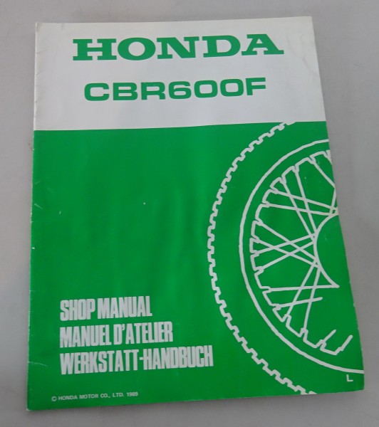 Werkstatthandbuch Ergänzung Workshop Manual Supplement 1989 Honda CBR 600 F