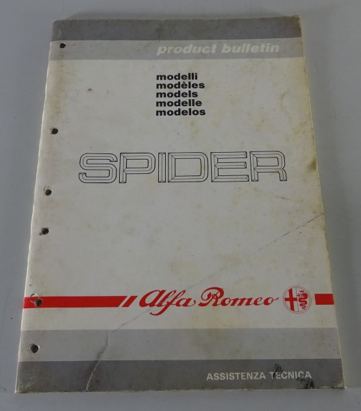 Product Bulletin / Einführungsschrift Alfa Romeo Spider Serie 4 Stand 03/1990