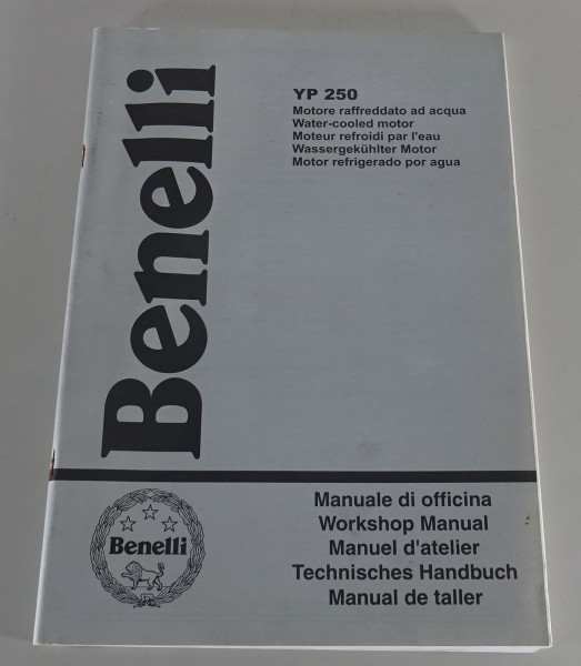 Werkstatthandbuch Benelli YP 250 Motor für Velvet 250 Stand 06/2000