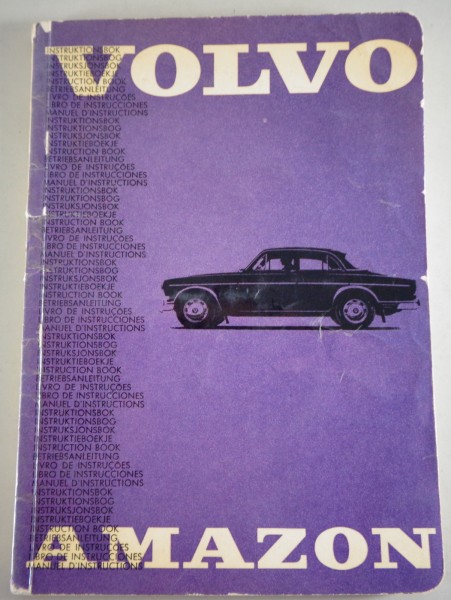 Betriebsanleitung / Owner's Manual Volvo Amazon P 121 / 122 Stand 09/1965