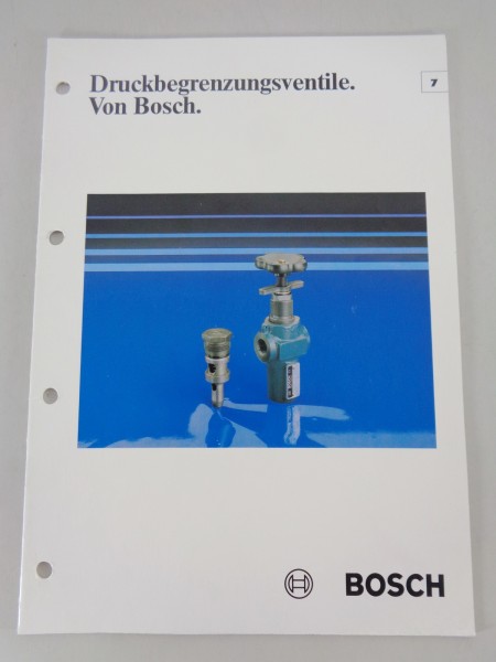 Prospekt / Technische Info Bosch Druckbegrenzungsventile Stand 05/1982