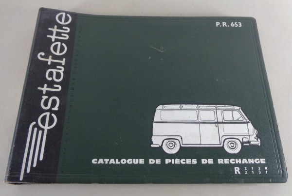 Teilekatalog Renault Estafette R 2130 / R 2131 Stand 1959