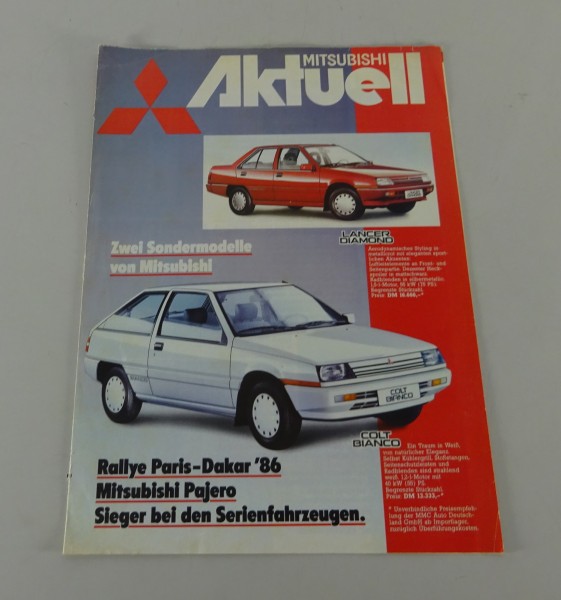 Prospekt / Broschüre Mitsubishi Programm '86 Stand 02/1986