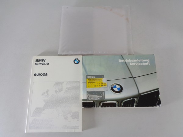 Bordmappe mit Betriebsanleitung BMW 6er E24 628 + 635 CSi + M635 CSi von 8/1982