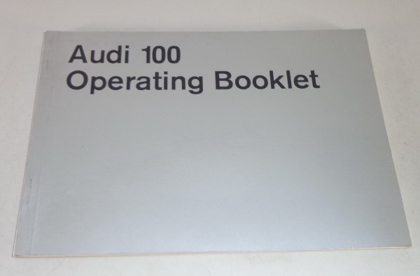 Owner's Manual / Betriebsanleitung Audi 100 C1 F104 von 09/1970