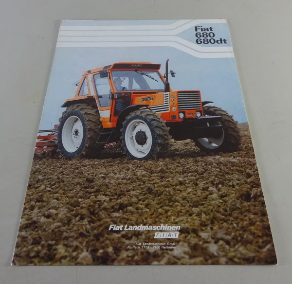 Faltprospekt / Prospekt Fiat - Traktoren 680 / 680 DT