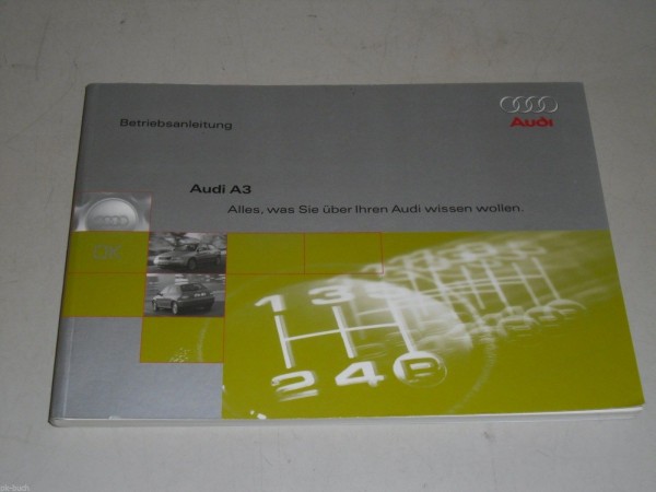 Betriebsanleitung / Handbuch Audi A 3 / A3 Typ 8L Stand 07/1997