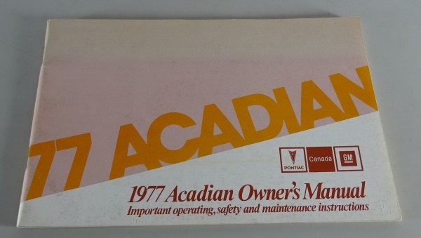 Owner´s Manual / Handbook Pontiac Acadian Stand 1977