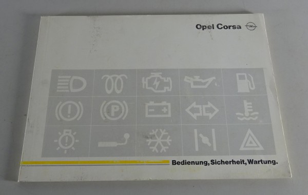 Betriebsanleitung / Handbuch Opel Corsa A incl. GSI Stand 11/1990