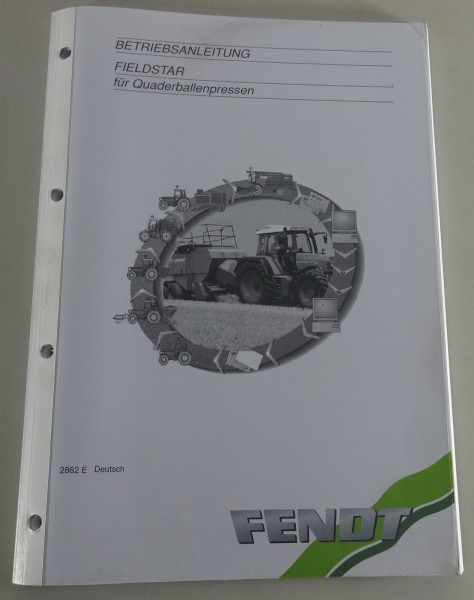 Betriebsanleitung / Handbuch Fendt Feldstar für Quaderballenpresse