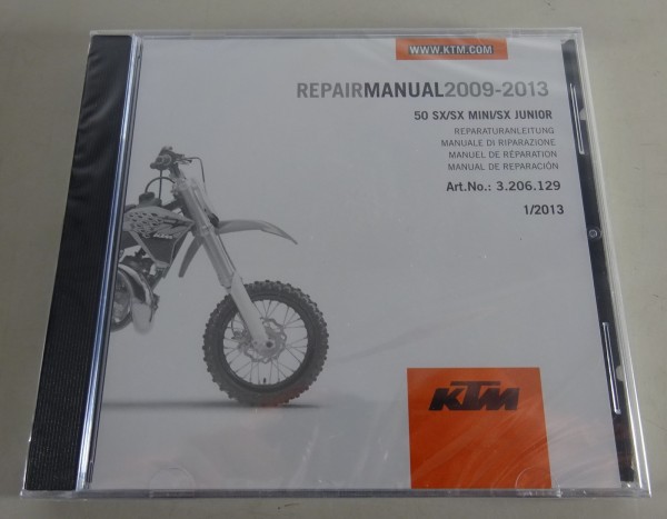 Werkstatthandbuch / Workshop Manual KTM 50 SX / SX Mini / SX Junior 2009 - 2013