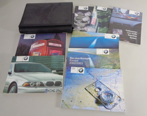 Owner's Manual + Wallet BMW 5-Series Touring / Saloon E39 520i - 530d from 2002