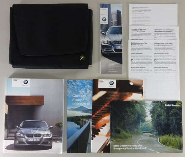 Owner's Manual + Wallet BMW 3-Series E90 318i 320i 325i 320 d 330 d from 02/2009