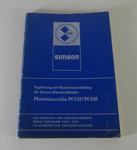 Reparaturanleitung Simson 3- & 4-Gang-Motor S 51 / Schwalbe Stand 05/1979