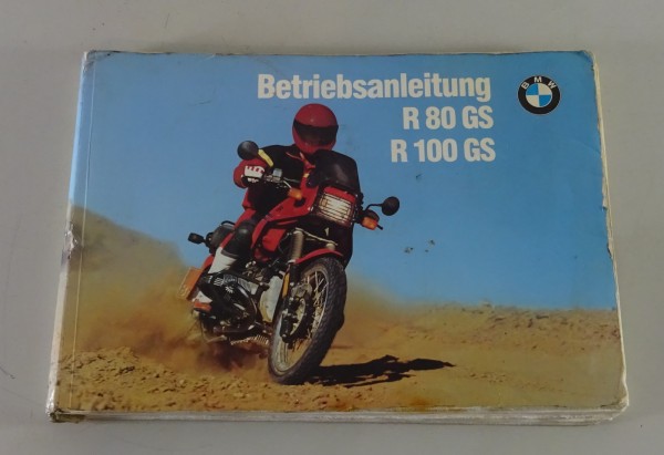 Betriebsanleitung / Handbuch BMW Motorrad R 80 GS / R 100 GS Stand 09/1990
