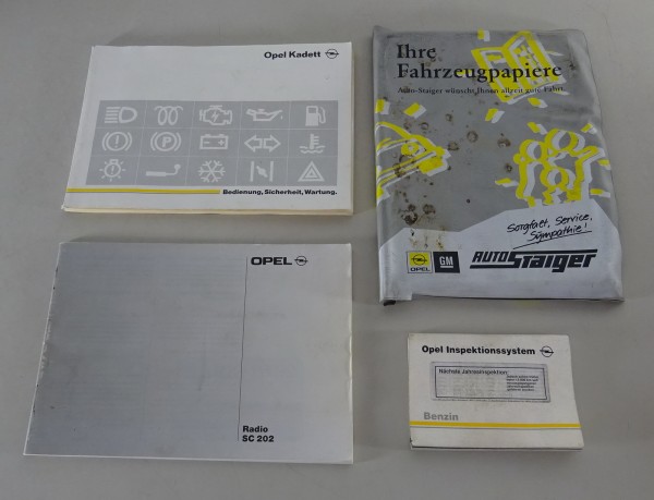 Bordmappe + Betriebsanleitung / Handbuch Opel Kadett E Stand 10/1990