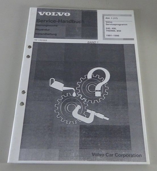 Werkstatthandbuch Volvo Serviceprogramm 240, 400, 700 / 900, 850 von 1991-1996