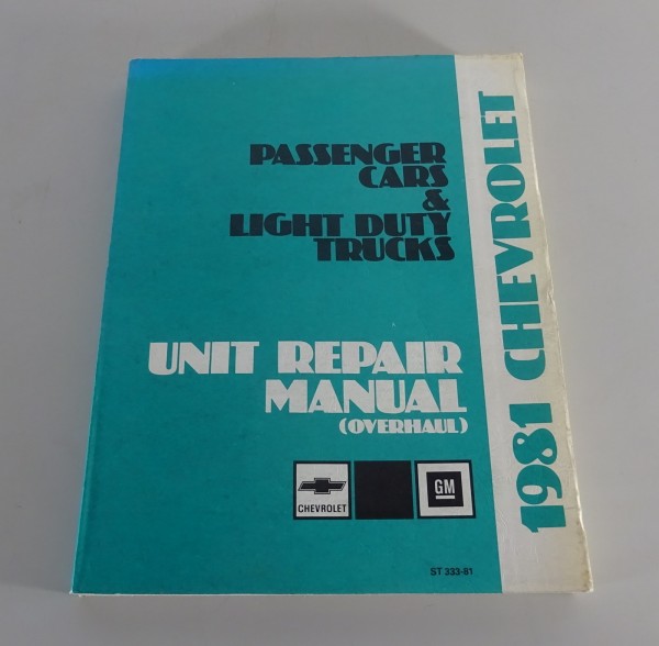 Workshop Manual Chevrolet C/K - Serie / Camaro / El Camino / G-Van from 1981