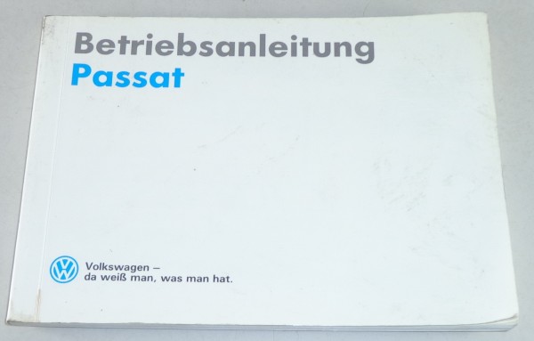 Betriebsanleitung VW Passat B3 35i Stand 1990