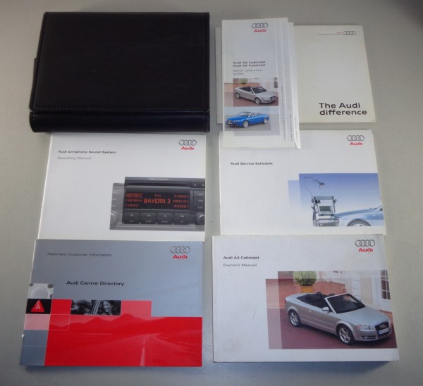 Owner's Manual + Wallet Audi A4 Cabrio Typ B7 from 5/2007
