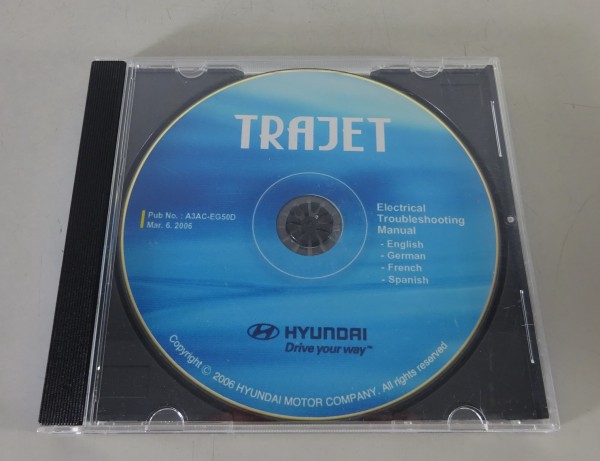 Werkstatthandbuch / Workshop Manual Elektrik auf CD Hyundai Trajet von 03/2006