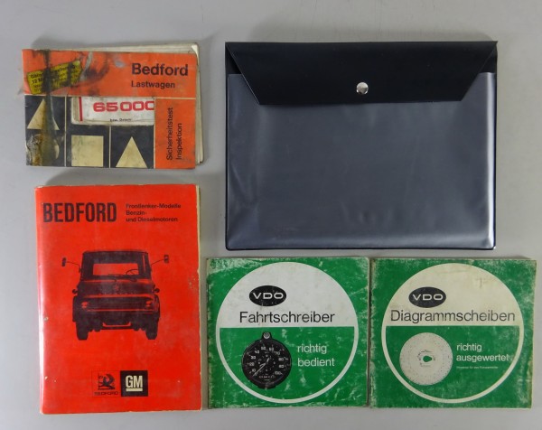 Bordmappe + Betriebsanleitung Bedford TK Serie Frontlenker LKW Stand 05/1974