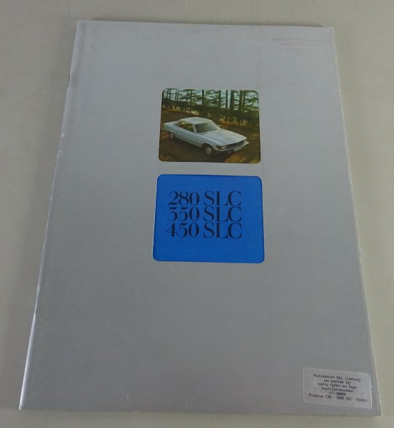 Prospekt Mercedes-Benz C107 280 SLC / 350 SLC / 450 SLC von 1977 -Niederländisch