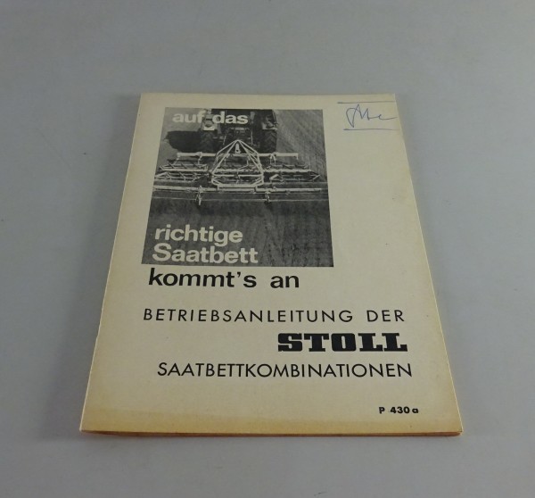 Betriebsanleitung Stoll Juwel - Saatbeetkombination