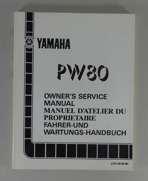 Betriebsanleitung und Wartungshandbuch Yamaha PW 80 Stand 06/1987