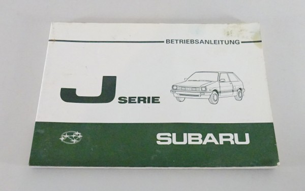 Betriebsanleitung / Handbuch Subaru Justy SL / GL / DL von 1984