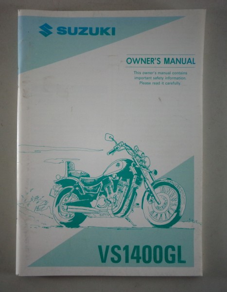 Owner's Manual / Handbook Suzuki VS 1400 GL from 07/1994