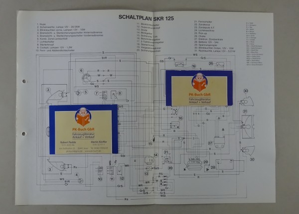 Schaltplan Piaggio SKR 125